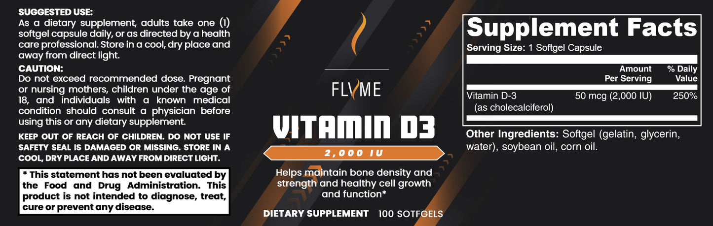 Vitamin D3 2,000 IU