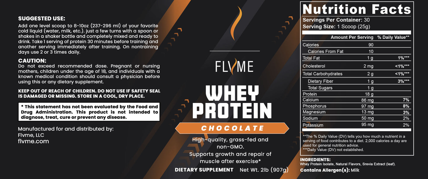 Whey Protein (chocolate) and Creatine Monohydrate