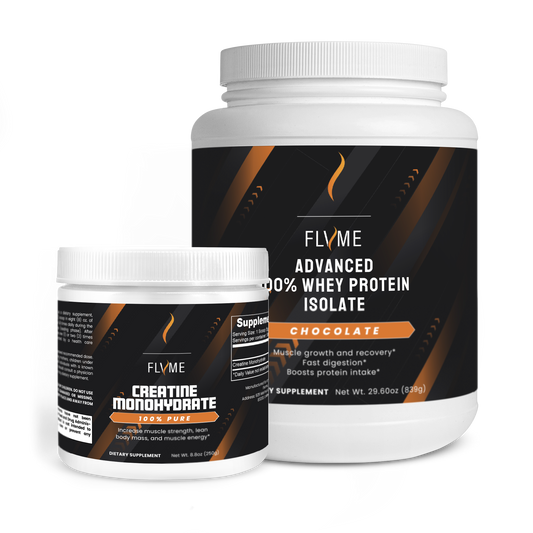 Advanced 100% Whey Protein Isolate (Chocolate) and Creatine Monohydrate