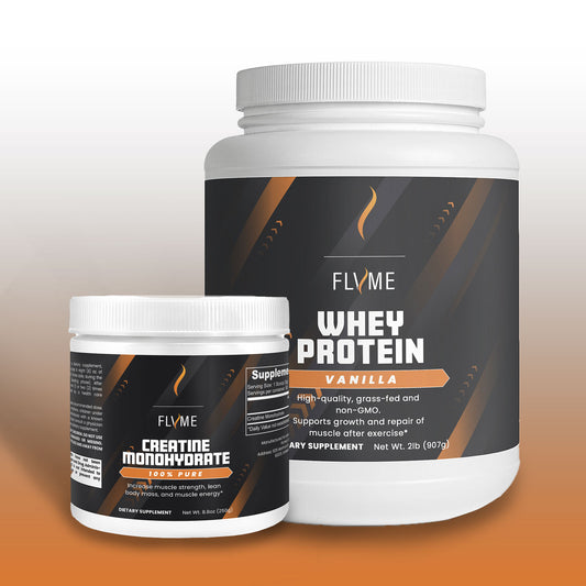 Whey Protein (vanilla) and Creatine Monohydrate